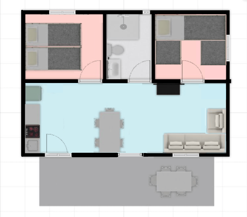 Plattegrond chalet