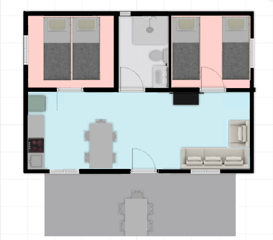 plattegrond chalet