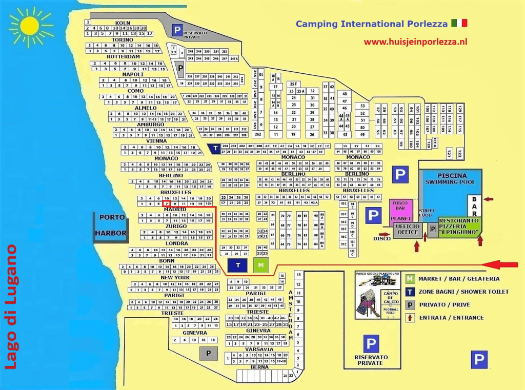 Plattegrond camping